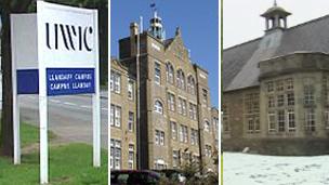 UWIC, Swansea Metropolitan University and Trinity Saint David