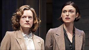 Elisabeth Moss and Keira Knightley in The Children's Hour