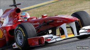 Massa drives his F150