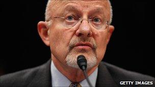 US intelligence chief James Clapper