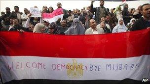 Mass protest in Cairo - 1 February 2011