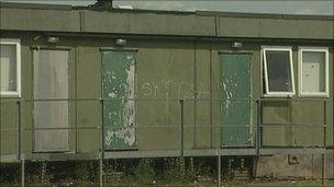 Temporary school building in Sandwell