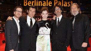 Ethan Coen, Josh Brolin, Hailee Steinfeld, Joel Coen and Jeff Bridges