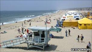 A beach in San Diego