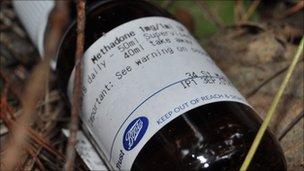 Methadone bottle