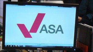 ASA logo on computer