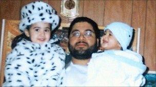 Shaker Aamer with two of his children