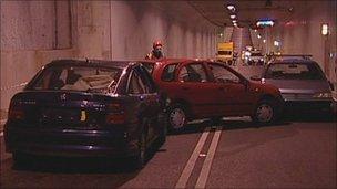 Emergency exercise inside the Tyne Tunnel