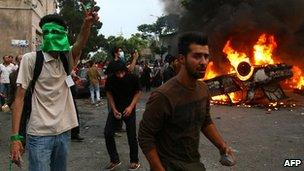 Protesters in Iran, June 2009