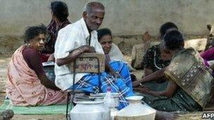 Displaced Tamil refugees