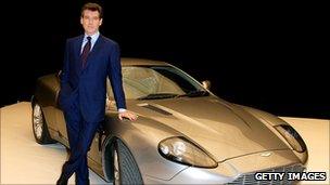 Pierce Brosnan and Aston Martin