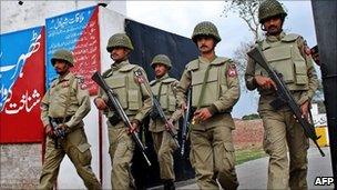 Soldiers in Lahore