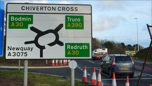 Chiverton Cross roundabout