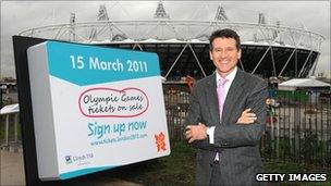 Seb Coe at the Olympic site