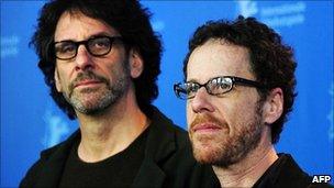 Joel Coen and Ethan Coen at photocall for True Grit in Berlin