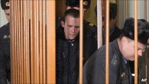 Opposition activist Vasily Parfenkov on trial in Minsk