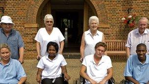 L-R top: Trevor Syson, Betty Dunbar, Margaret Climpson, Roy Hone. L-R seated: Zoe Day, Estenetia Davidson-Porter, Jonny Rowland, Jace Russell