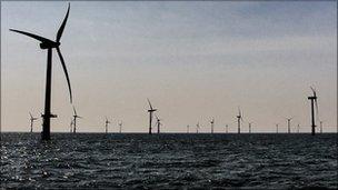 An offshore wind farm