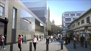 CGI image of the finished Farringdon station