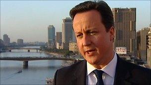 David Cameron in Egypt