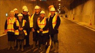 Original Tyne Tunnel workers tour the new tunnel