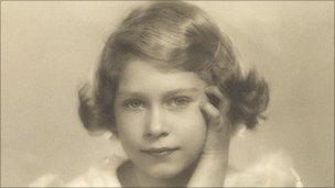 Princess Elizabeth poses for a photograph on 1 November 1934