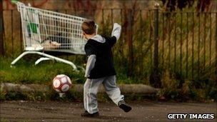 boy in street