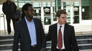 Banton and lawyer David Markus in Tampa on 14 February