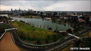 Albert Park Circuit on 28 March 2010 in Melbourne