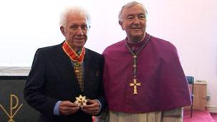 Albert Gubay and the Archbishop of Westminster, Vincent Nichols