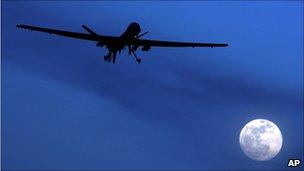 Predator drone on a mission in Afghanistan