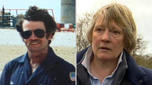 Ian Kirkland (l) and his wife Glynis