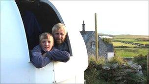 Ben and Steve Porter in their observatory