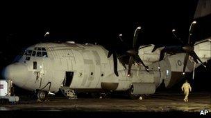 A British Royal Air Force C-130 in Malta