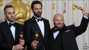 King's Speech producers Emile Sherman, Gareth Unwin and Iain Canning