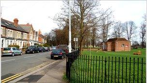 St Bartholomew's Road is opposite a park