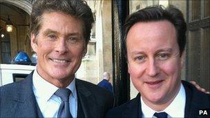 David Hasselhoff and David Cameron