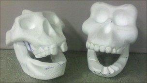 Foam skulls