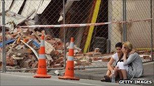 Family and friends remember an earthquake victim where he died in Christchurch on 1 March 2011