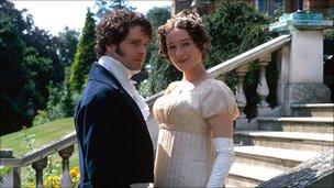 Colin Firth and Jennifer Ehle in Pride and Prejudice