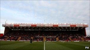 View of Dolman stand at Ashton Gate