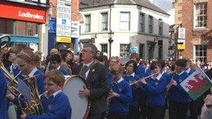 Wrexham's St david's Day Parade