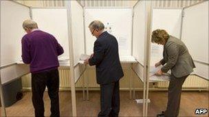 Dutch electoral officials count ballots. Photo: 2 March 2011