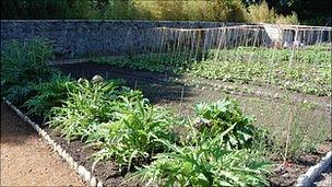 Victorian Walled Kitchen Garden at Saumarez Park, Guernsey