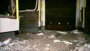 The scene of wreckage on a train near Edgware Road tube station on 7 July 2005