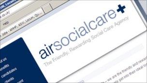 Air Socialcare website