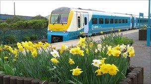 Arriva Trains Wales train at Port Talbot