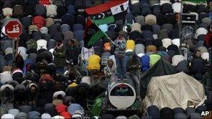 Friday prayers in Benghazi