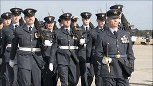 201 Squadron on parade (Picture courtesy RAF Kinloss)