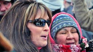 Sarah Palin at the Iron Dog race